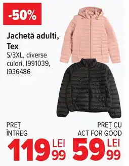 Carrefour Jachetǎ adulti, Tex Ofertă