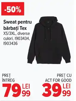 Carrefour Sweat pentru bărbaţi Tex Ofertă