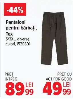 Carrefour Pantaloni pentru bărbați, Tex Ofertă