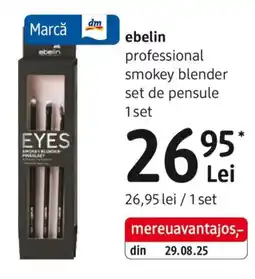 DM Ebelin professional smokey blender set de pensule Ofertă