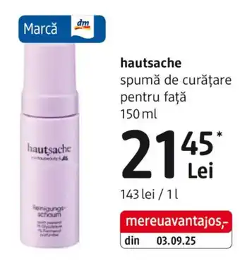 Hautsache spumă de curățare pentru față