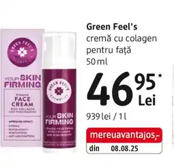DM Green Feel's cremă cu colagen pentru față Ofertă
