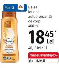 DM Balea loțiune autobronzantă de corp Ofertă
