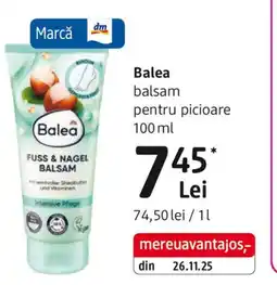 DM Balea balsam pentru picioare Ofertă