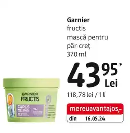 DM Garnier fructis mască pentru păr creţ Ofertă