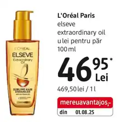 DM L'Oréal Paris elseve extraordinary oil u lei pentru păr Ofertă