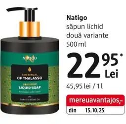 DM Natigo săpun lichid două variante Ofertă