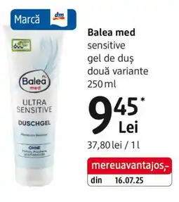 DM Balea med sensitive gel de duş Ofertă