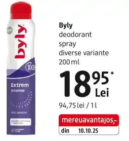 DM Byly deodorant spray Ofertă