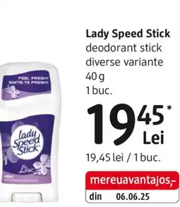 DM Lady Speed Stick deodorant stick Ofertă