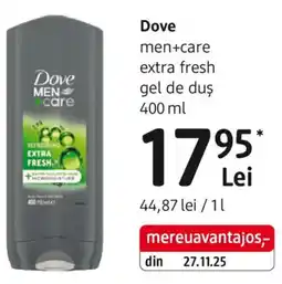 DM Dove men+care extra fresh gel de duş Ofertă