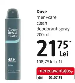 DM Dove men+care clean deodorant spray Ofertă