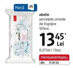 DM Ebelin şerveţele umede de îngrijire Ofertă