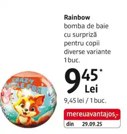 DM Rainbow bomba de baie cu surpriză pentru copii Ofertă