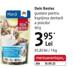 DM Dein Bestes gustare pentru îngrijirea dentară a pisicilor Ofertă