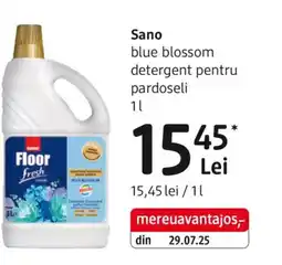 DM Sano blue blossom detergent pentru pardoseli Ofertă