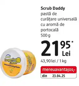 DM Scrub Daddy pastă de curățare universalǎ cu aromă de portocalǎ Ofertă