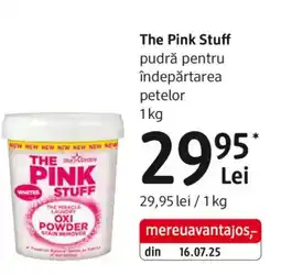 DM The Pink Stuff pudră pentru îndepărtarea petelor Ofertă