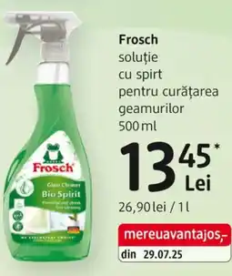 DM Frosch soluție cu spirt pentru curățarea geamurilor Ofertă