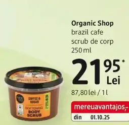 DM Organic Shop brazil cafe scrub de corp Ofertă