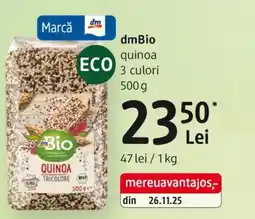 DM DmBio quinoa 3 culori Ofertă