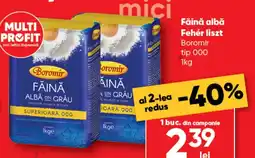 PROFI Făină albă Fehér liszt Boromir tip 000 Ofertă