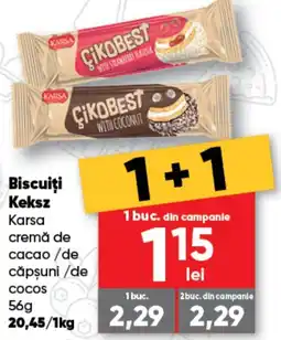 PROFI Biscuiţi Keksz Karsa cremă de cacao/de căpşuni/de cocos Ofertă