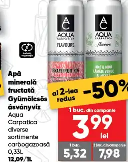 PROFI Apa minerală fructată Gyümölcsös ásványvíz Aqua Carpatica Ofertă