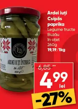 PROFI Ardei iuţi Csípős paprika Legume fructe Buzău în oțet Ofertă