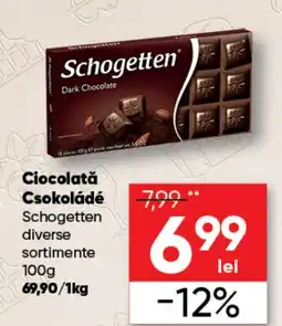 PROFI Ciocolată Csokoládé Schogetten Ofertă