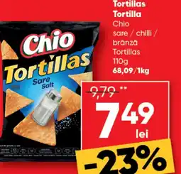 PROFI Tortillas Tortilla Chio sare / chilli / brânză Tortillas Ofertă