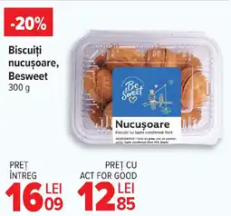 Carrefour Market Biscuiți nucuşoare, Besweet Ofertă