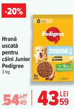 Carrefour Market Hrană uscată pentru câini Junior Pedigree Ofertă