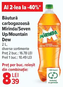 Carrefour Market Băutură carbogazoasă Mirinda/Seven Up/Mountain Dew Ofertă