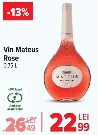 Carrefour Market Vin Mateus Rose Ofertă