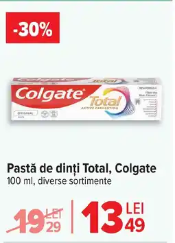 Carrefour Market Pastă de dinți Total, Colgate Ofertă