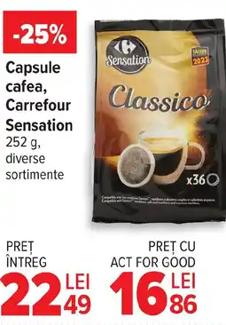 Carrefour Market Capsule cafea, Carrefour Sensation Ofertă