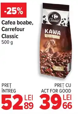 Carrefour Market Cafea boabe, Carrefour Classic Ofertă