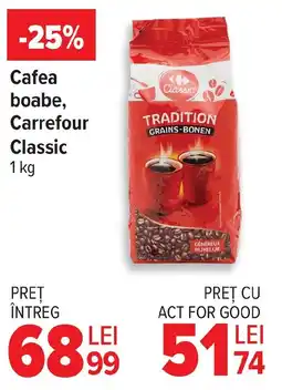 Carrefour Market Cafea boabe, Carrefour Classic Ofertă