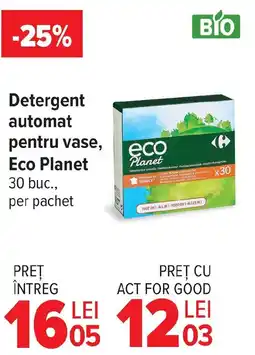 Carrefour Market Detergent automat pentru vase, Eco Planet Ofertă