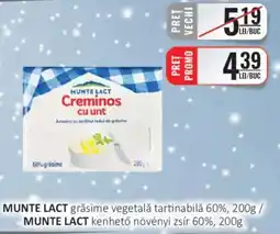 CBA MUNTE LACT grăsime vegetală tartinabilǎ 60% Ofertă