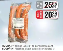 CBA BOGDÁNYI cârnaţi „Lecsó" de porc pentru gătit Ofertă
