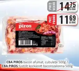 CBA CBA PIROS bacon afumat, cubuleţe Ofertă