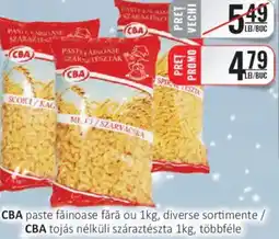 CBA CBA paste făinoase fără ou Ofertă