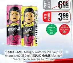 CBA SQUID GAME Mango/Watermelon băutură energizantă Ofertă