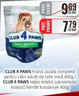 CBA CLUB 4 PAWS hrană uscată completă pentru câini adulți de talie mică Ofertă