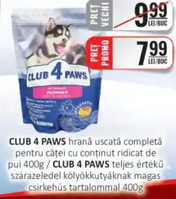 CBA CLUB 4 PAWS hrană uscată completă pentru căței cu conținut ridicat de pui Ofertă