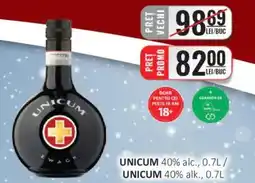 CBA UNICUM 40% alc. Ofertă