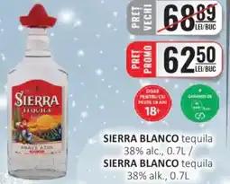 CBA SIERRA BLANCO tequila 38% alc. Ofertă