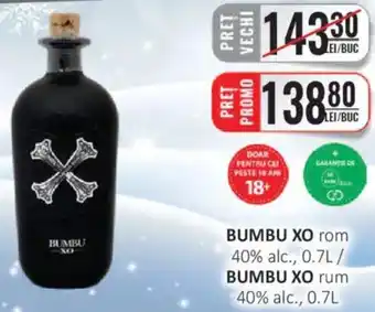 BUMBU XO rom 40% alc.